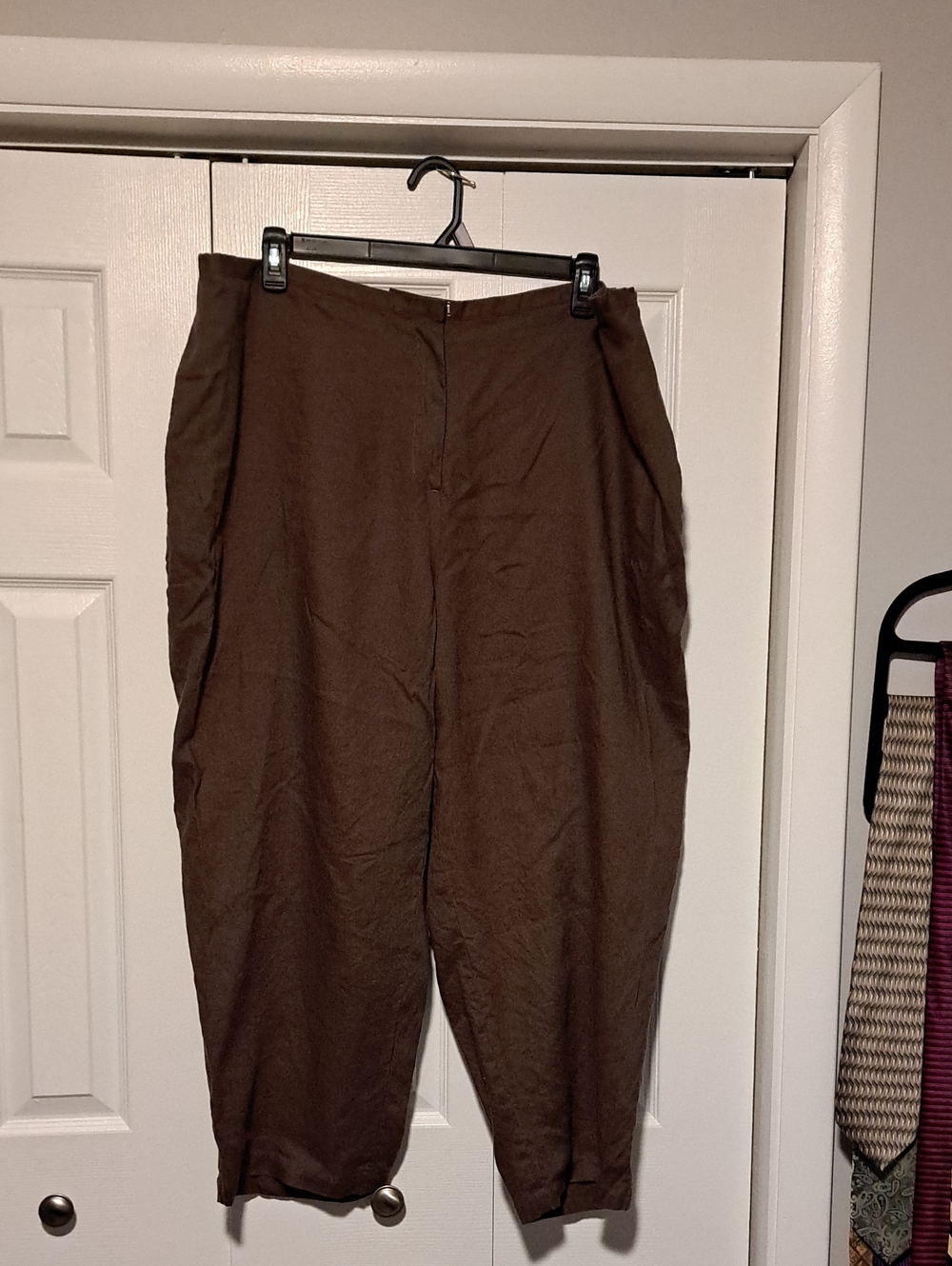 Charter Club Brown Linen Pants